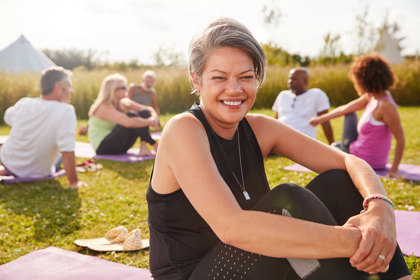 fitness woman in park