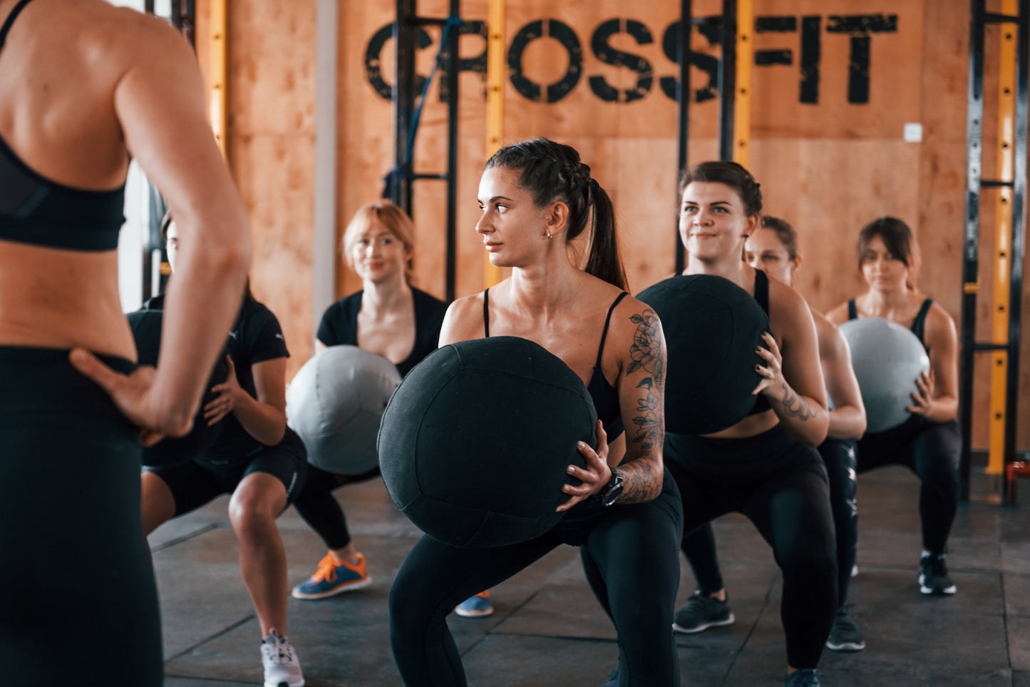 athlete workout in gym