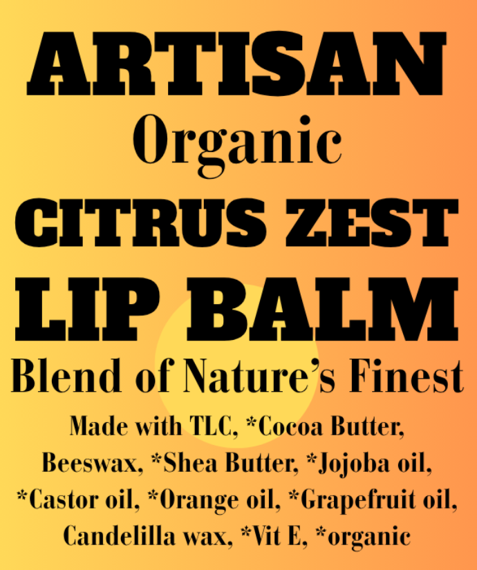 Organic Citrus Zest Lip Balm