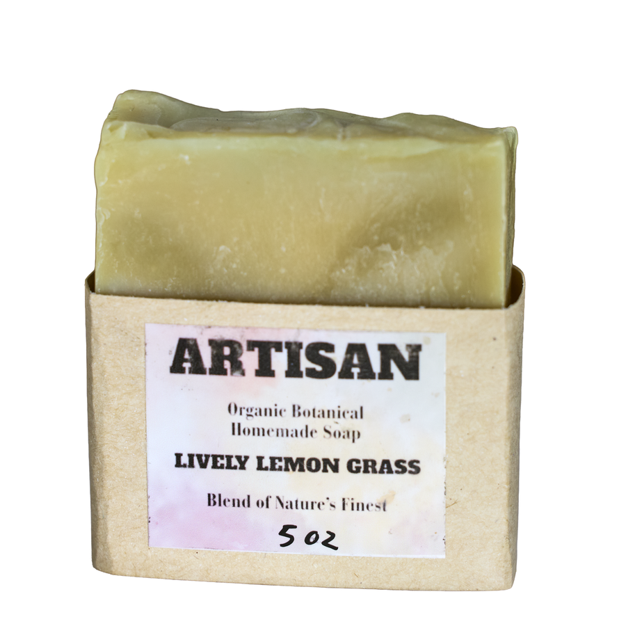 Organic Lively Lemon Grass Goat Milk Soap