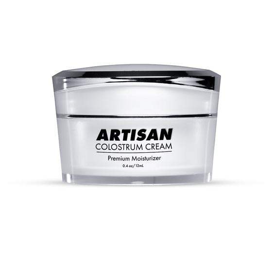 The Artisan The Goat Colostrum Cream jar.